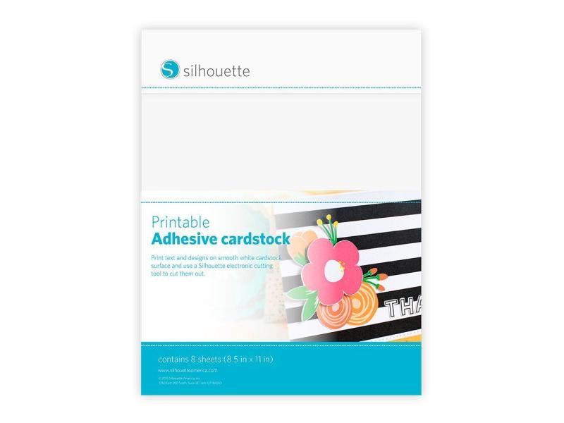 Silhouette Papier autocollant imprimable  de carton