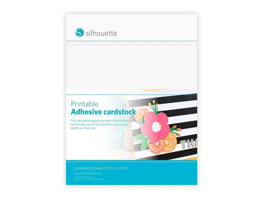 Silhouette Papier autocollant imprimable  de carton