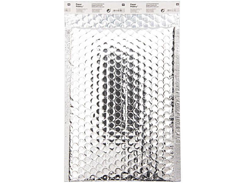 Rico Design Enveloppe DIN B5 Argent, 1 pièce