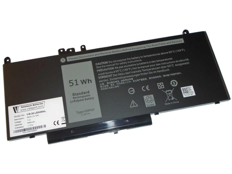 Vistaport Batterie pour DELL Latitude E5450/E5550