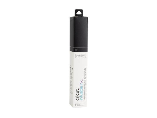 Cricut Film thermocollant Infusible Ink 2 pièces, Noir