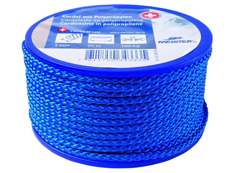 Meister Cordon Ø 3 mm, 25 m, 180 kg, Bleu