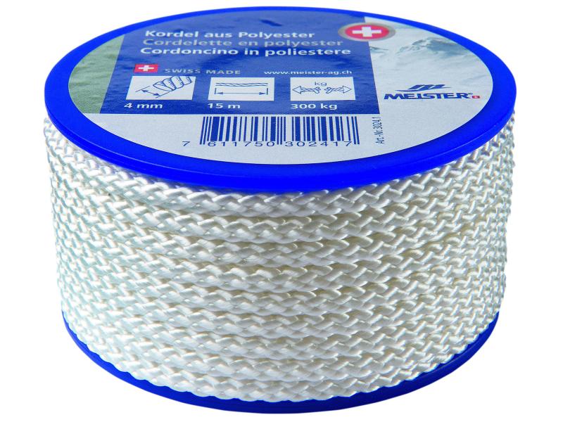Meister Cordon Ø 4 mm, 15 m, 300 kg, Blanc