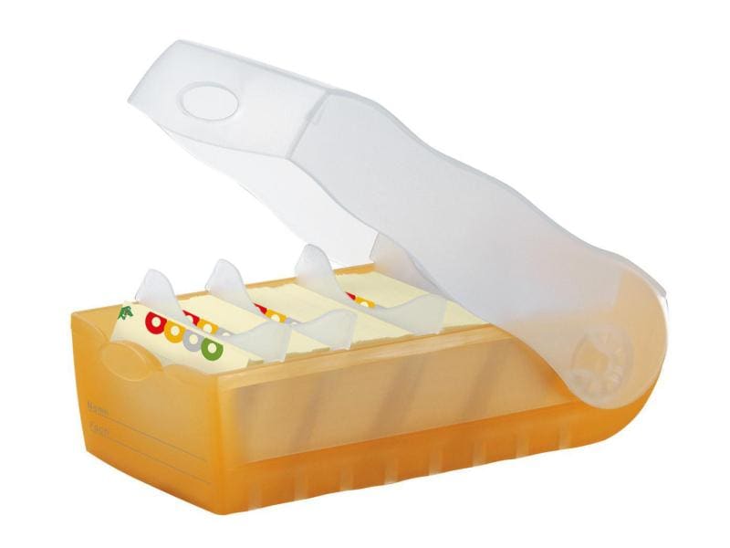HAN Boîte à fiches Croco A8 Orange