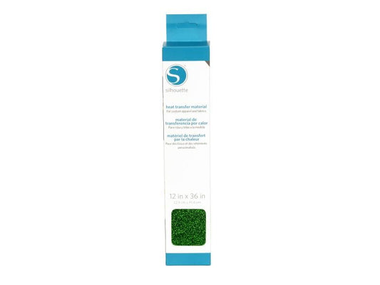 Silhouette Film thermocollant 30.5 cm x 90 cm Vert, paillettes