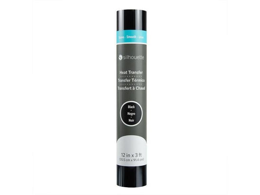 Silhouette Film thermocollant 30.5 cm x 90 cm Noir, lisse