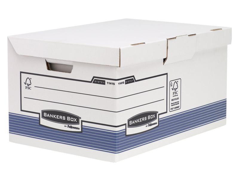 Fellowes Boîte de rangement Bankersbox 31 x 39 x 56 cm dix pièces