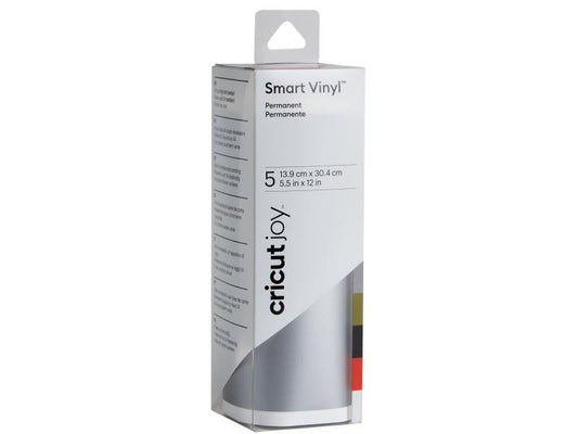 Cricut Film de vinyle Joy 13.9 cm x 30.4 cm  Permanent, multicolore