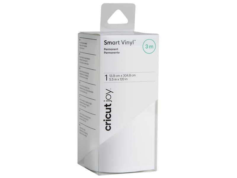 Cricut Film de vinyle Joy 13.9 cm x 304.8 cm Permanent, blanc