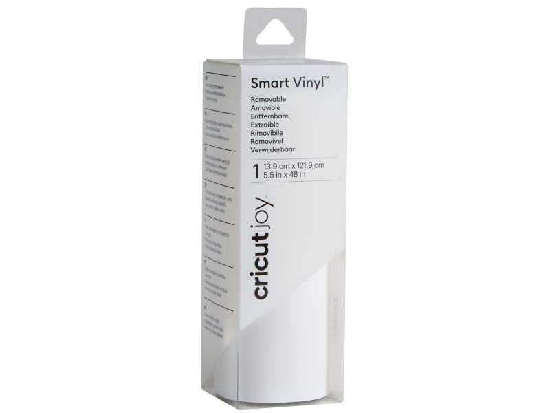 Cricut Film de vinyle Joy 13.9 cm x 121.9 cm  Amovible, blanc