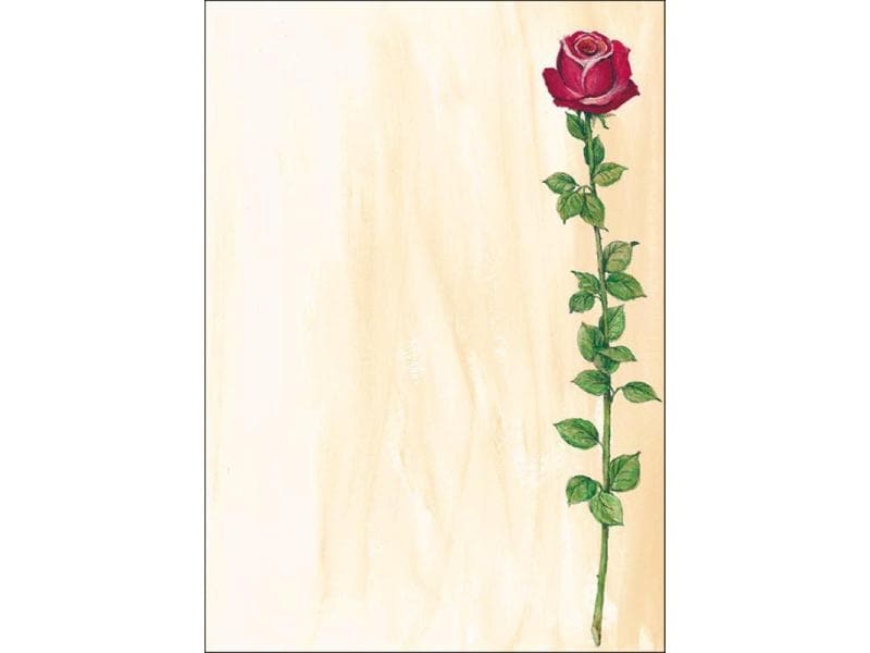 Sigel Papier à motif Rose Bloom A4, 25 feuilles