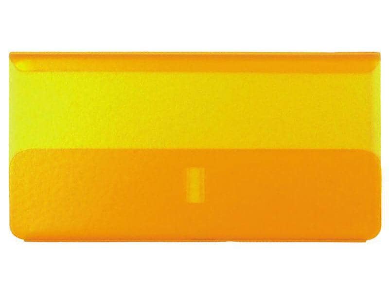 CONNECT Accessoires pour dossiers suspendus pochettes transparentes, 60 mm, jaune, 25 pcs.