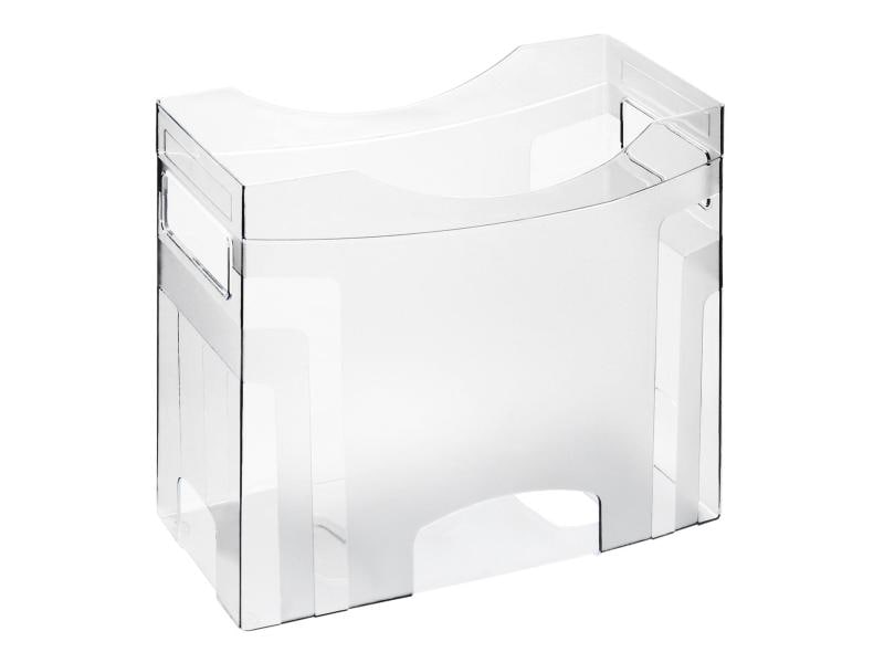 Rotho Accessoires pour dossiers suspendus Cube Boîte pour dossiers suspendus, Transparent