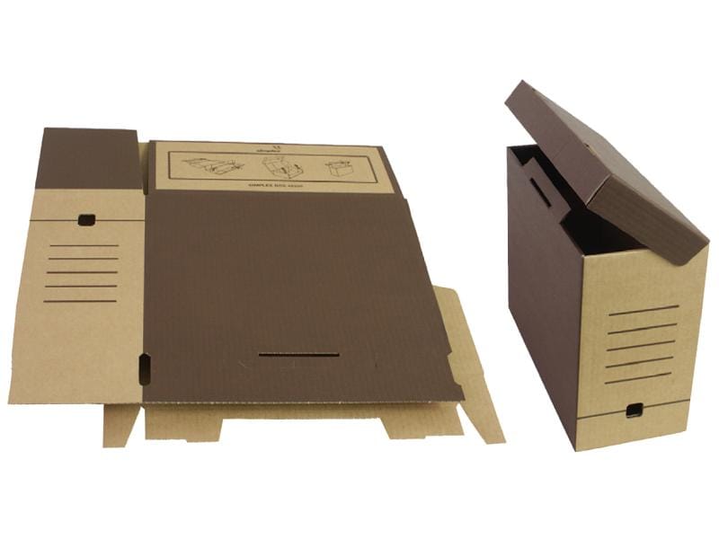 Simplex Boîte d’archivage Brun