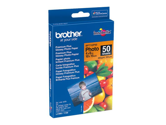 Brother Papier photo 10 x 15 cm 260 g/m² 50 Pièce/s