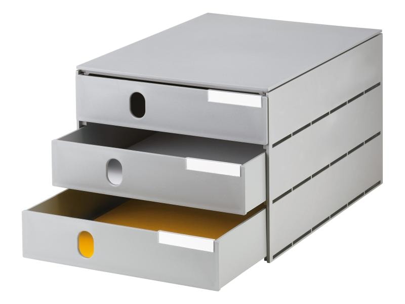 Styro Boîte à tiroirs Styroval Pro Eco 3 tiroirs, gris