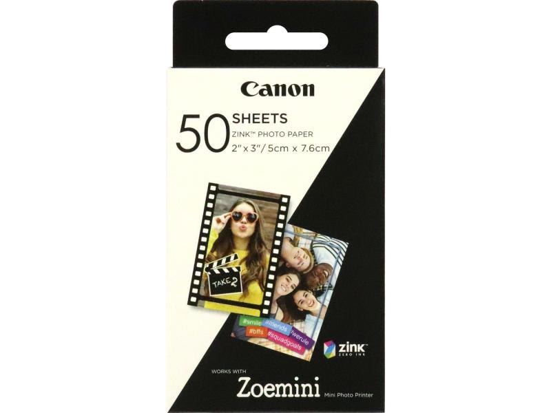 Canon Papier photo ZINK ZP-2030 autocollant, 50 feuilles