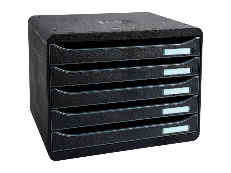 Biella Boîte à tiroirs BIG-BOX PLUS Noir, A4+ paysage