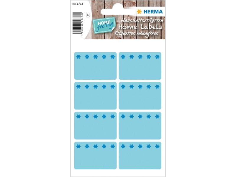 Herma Stickers Étiquettes pour réfrigération Eiskristalle 26 x 40 mm, Blau