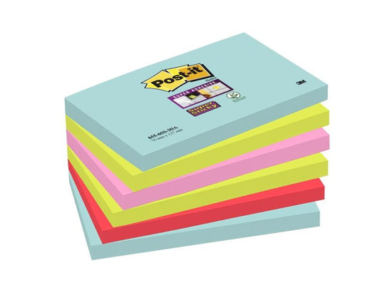 Post-it Fiche de bloc-notes Post-it Super Sticky Notes 12.7 cm x 7.6 cm