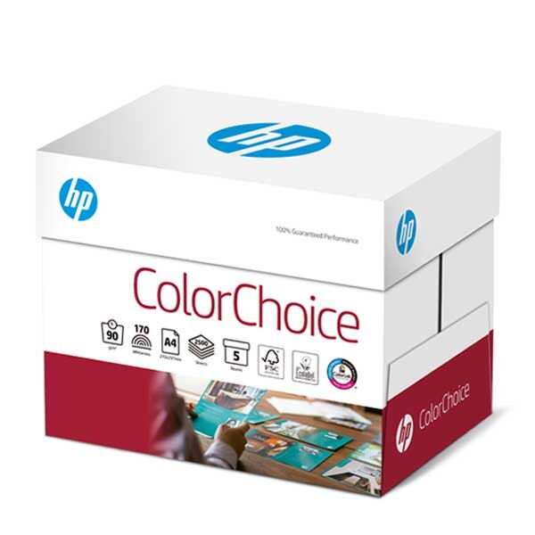 Papier A3 HP ColorChoice Laser couleur extra blanc A3 90g - 1 Carton (2'000 Feuilles)
