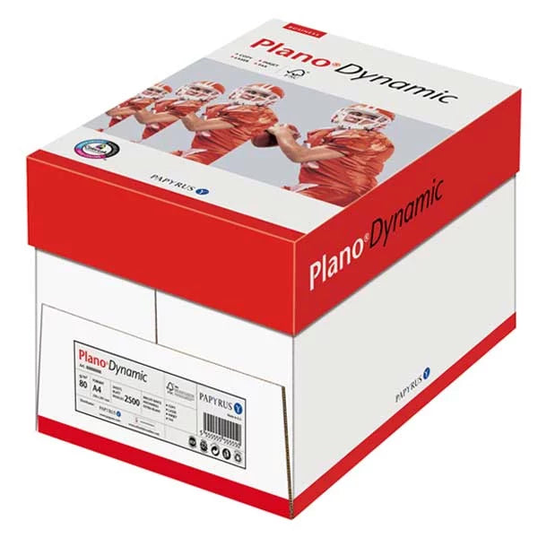 Papier A4 PLANO Dynamic Business blanc A4 80g - 1 Carton (2'500 Feuilles)