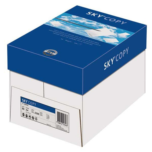 Papier A4 SKY Copy Universel blanc A4 80g - 1 Carton (2'500 Feuilles)