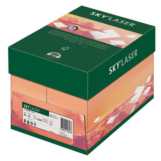 Papier A4 SKY Laser Business blanc A4 80g - 1 Carton (2'500 Feuilles)