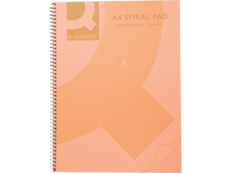 CONNECT Carnet de notes A4  Orange, paquet de 5