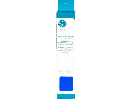 Silhouette Film thermocollant 30.5 cm x 91.4 cm Lisse, bleu néon