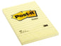 Post-it Fiche de bloc-notes Post-it 15,2 cm x 10,2 cm, jaune