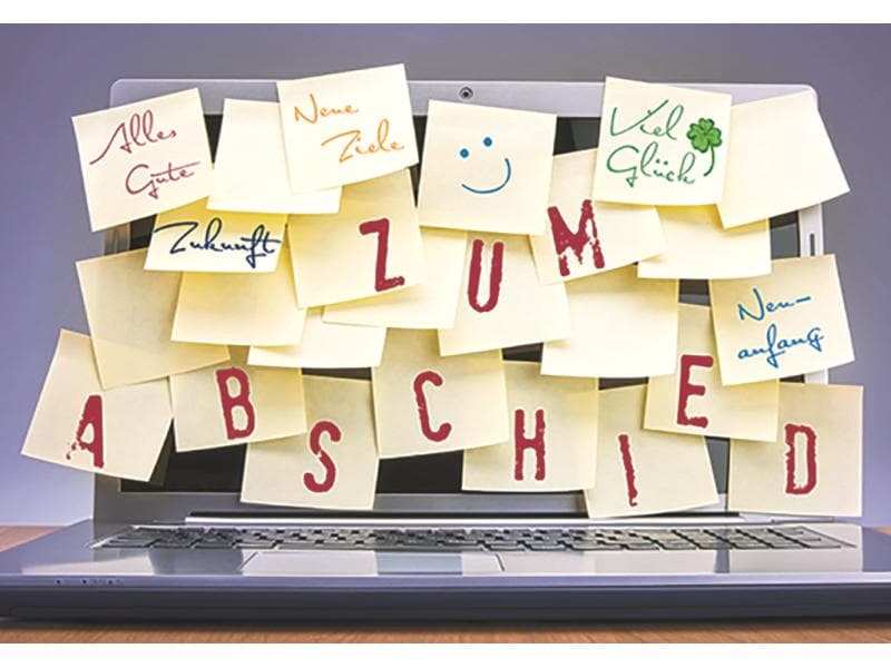 Cart Carte d’adieu B6 Tous nos vœux de réussite