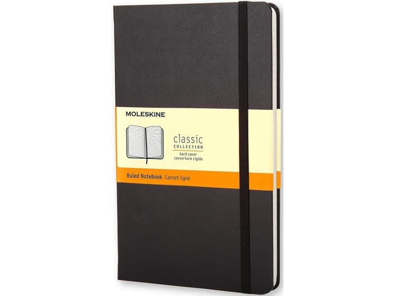 Moleskine Bloc-notes Classic A5 À lignes, Noir, 240 pages