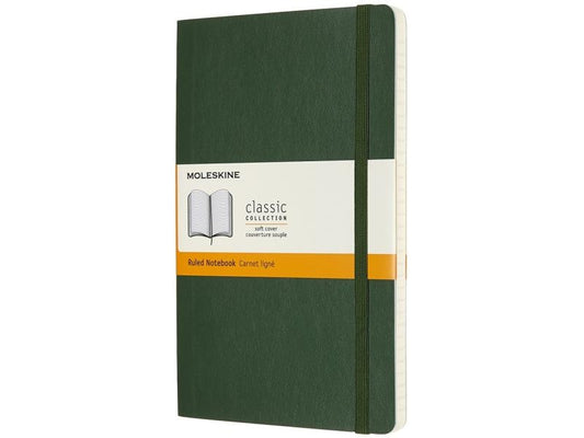 Moleskine Bloc-notes Classic A5 À lignes, Vert, 192 pages