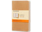 Moleskine Bloc-notes A6 À lignes, Brun clair, 3-pièces