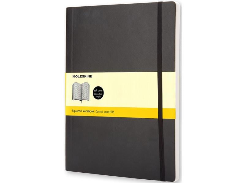Moleskine Bloc-notes XL À carreaux, Couverture souple, 192 pages