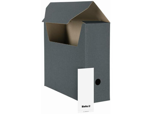Biella Boîte d’archivage A4 Gris foncé, 10 pièces
