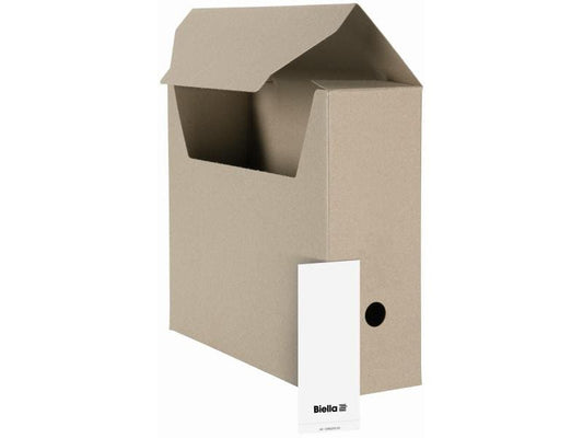 Biella Boîte d’archivage A4 Beige, 10 pièces