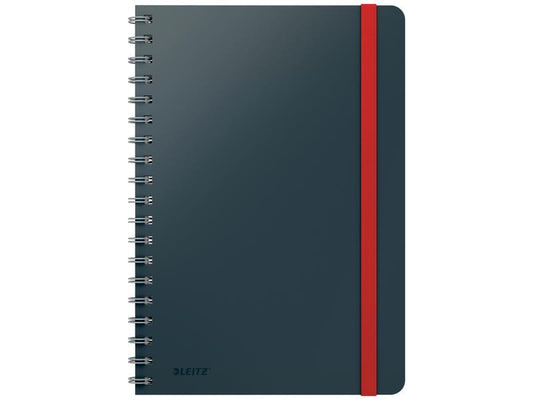 Leitz Bloc-notes de collège Cosy B5, À lignes, Gris