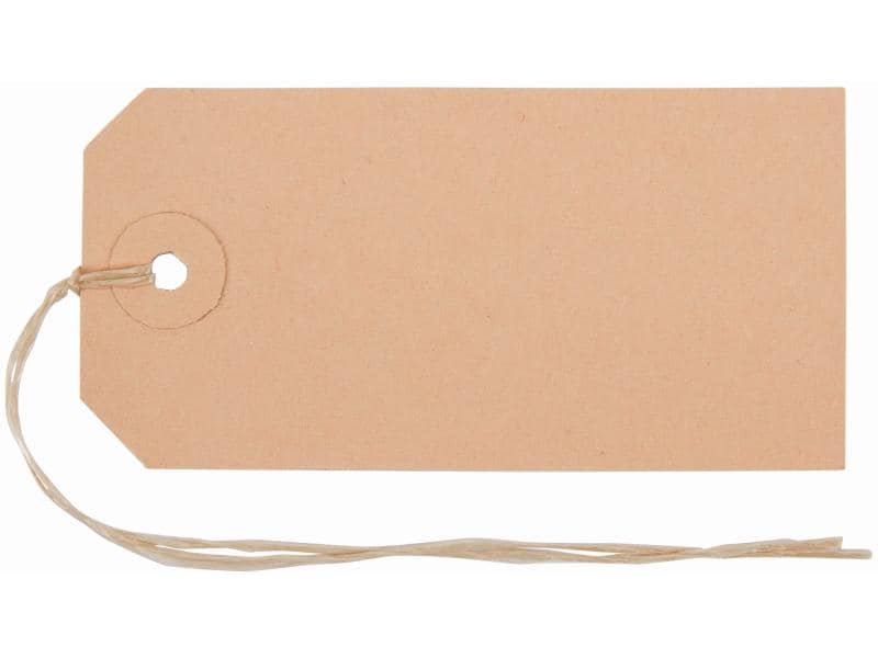 Biella Étiquettes suspendues 50 x 100 mm, 50 pièces