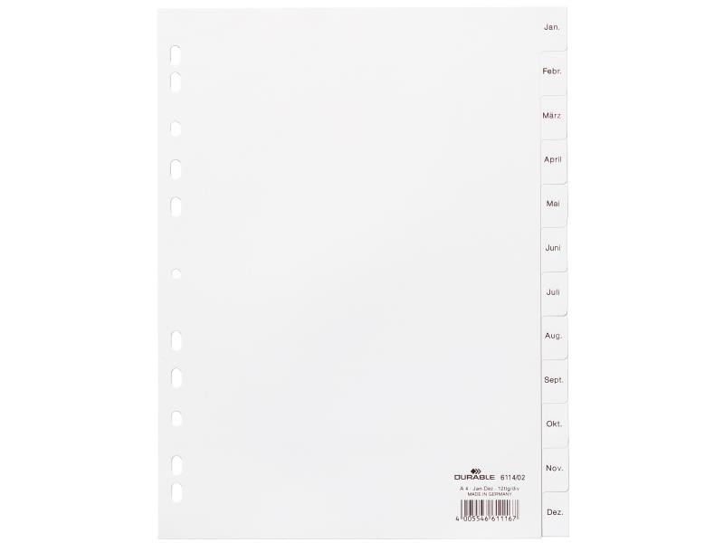 DURABLE Registre A4, jan-déc