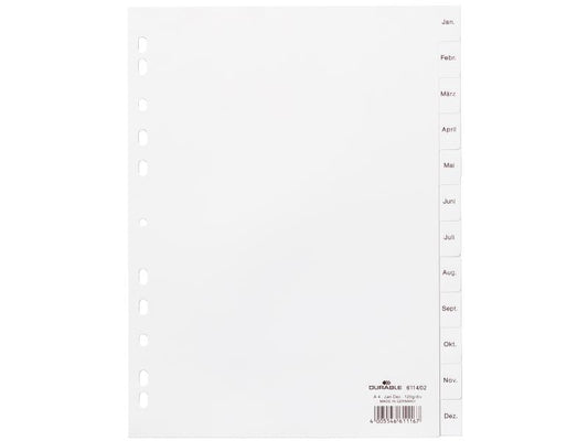 DURABLE Registre A4, jan-déc