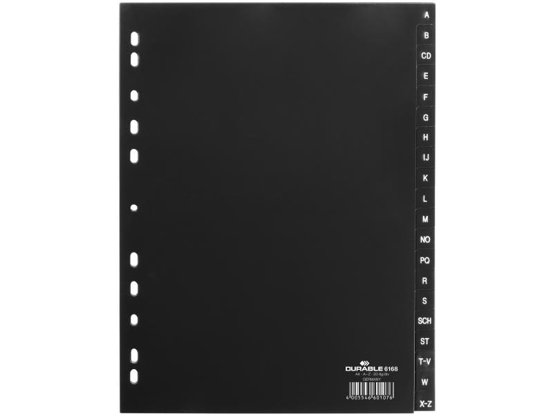 DURABLE Registre A4 A-Z, noir