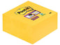 Post-it Fiche de bloc-notes Post-it Super Sticky 7,6 x 7,6 cm Jaune