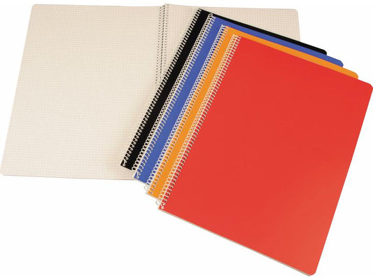 Neutral Carnet de notes avec reliure spirale A4 A carreaux, 10 pièces