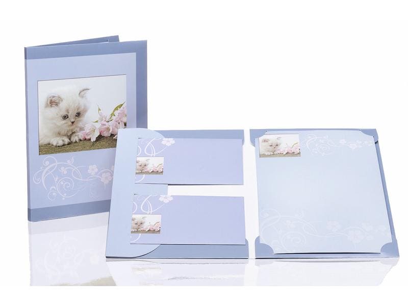 Rössler Kits de papier à lettre patte de velours, 10 feuilles, 10 enveloppes