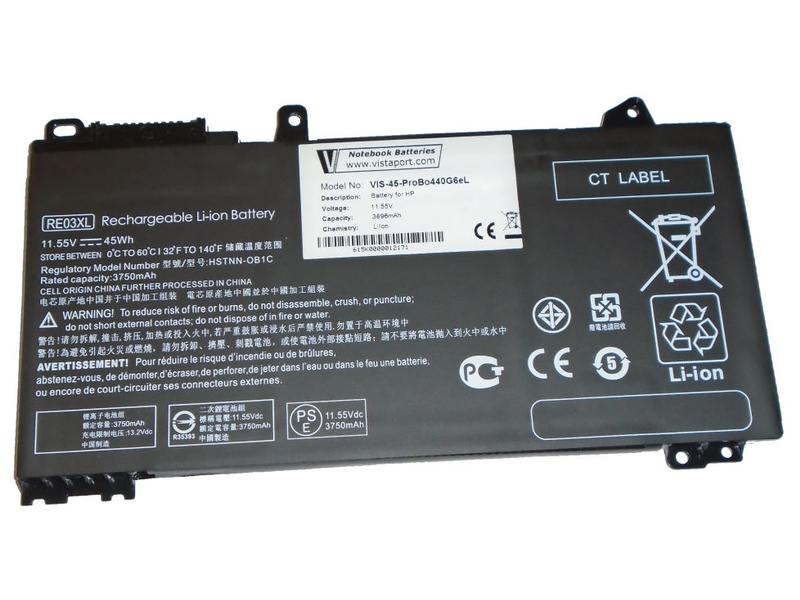 Vistaport Batterie pour HP ProBook 4430 G6/G7, 440/450 G6/G7, 455R G6