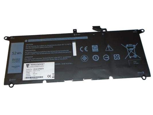 Vistaport Batterie pour Dell XPS 9370/930 / Inspiron 7490 / Latitude 3301