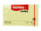 Kores Fiche de bloc-notes 12575, 12,5 x 7,5 cm, 12 blocs, Jaune