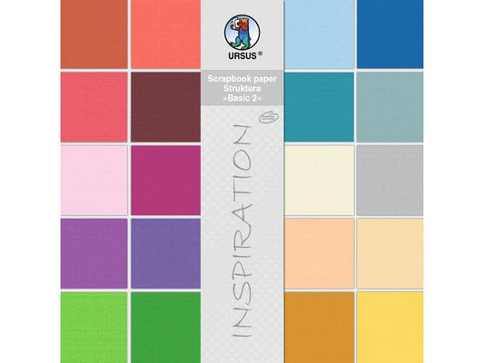 URSUS Papier cartonné Basic 2, 30,5 x 30,5 cm, 20 feuilles